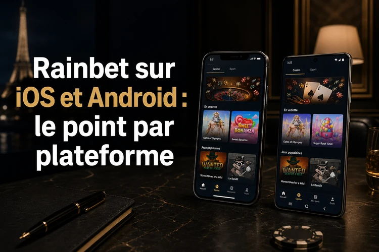 Rainbet sur iOS et Android: le point par plateforme
