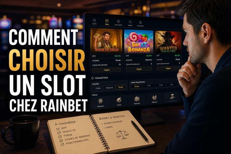Comment choisir un slot chez Rainbet